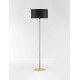 Brass Gold & Black Metal & Fabric LED E27 1x12Watt 100-240Volt IP20 bulb excluded D: 45 H: 164,8 cm 