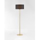 Brass Gold & Black Metal & Fabric LED E27 1x12Watt 100-240Volt IP20 bulb excluded D: 45 H: 164,8 cm 