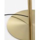 Brass Gold & Black Metal & Fabric LED E27 1x12Watt 100-240Volt IP20 bulb excluded D: 45 H: 164,8 cm 
