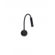 Sandy Black Aluminium LED 6 Watt 220-240Volt 453Lm 3000K Switch on/off IP44 L: 8.5 H: 56 cm 