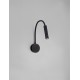 Sandy Black Aluminium LED 6 Watt 220-240Volt 453Lm 3000K Switch on/off IP44 L: 8.5 H: 56 cm 