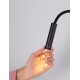 Sandy Black Aluminium LED 6 Watt 220-240Volt 453Lm 3000K Switch on/off IP44 L: 8.5 H: 56 cm 