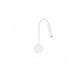 Sandy White Aluminium LED 6 Watt 220-240Volt 453Lm 3000K Switch on/off IP44 L: 8.5 H: 56 cm 