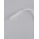 Sandy White Aluminium LED 6 Watt 220-240Volt 453Lm 3000K Switch on/off IP44 L: 8.5 H: 56 cm 