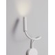 Sandy White Aluminium LED 6 Watt 220-240Volt 453Lm 3000K Switch on/off IP44 L: 8.5 H: 56 cm 
