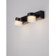 Sandy Black Aluminium & Acrylic LED 11 Watt 220-240Volt 895Lm 3000K IP44 L: 25 W: 11 H: 6 cm 