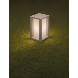 White Sandstone & Acrylic LED E27 1x12 Watt Bulb Excluded 100-240 Volt IP65 L: 20 W: 20 H: 35 cm 
