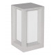 White Sandstone & Acrylic LED E27 1x12 Watt Bulb Excluded 100-240 Volt IP65 L: 20 W: 20 H: 35 cm 