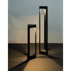 Black Aluminium LED 9 Watt 715Lm 3000K 100-240 Volt Beam Angle 108O IP54 L: 13.5 W: 12 H: 50 cm 