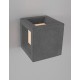 Gray Sandstone & Acrylic LED E27 1x12 Watt Bulb Excluded 100-240 Volt IP65 L: 16 W: 16 H: 16 cm 