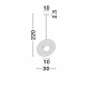 Sandy Black White Steel & Acrylic LED G9 1x5 Watt 100-240 Volt IP20 bulb excluded D: 30 H: 220 cm 