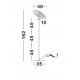 Sandy Black White Steel & Acrylic LED G9 1x5 Watt 100-240 Volt IP20 bulb excluded D: 46 H: 162 cm 