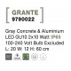 Gray Concrete & Aluminium LED GU10 2x10 Watt 100-240 Volt Bulb Excluded IP65 L: 20 W: 12 H: 60 cm 