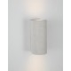 White Sandstone Glass Diffuser LED GU10 2x7 Watt IP65 100-240 Volt Bulb Excluded Light Up & Down D: 8.6 W: 10 H: 18 cm 