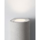 White Sandstone Glass Diffuser LED GU10 2x7 Watt IP65 100-240 Volt Bulb Excluded Light Up & Down D: 8.6 W: 10 H: 18 cm 