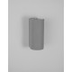 Gray Concrete Glass Diffuser LED GU10 2x7 Watt IP65 100-240 Volt Bulb Excluded Light Up & Down D: 8.6 W: 10 H: 18 cm 