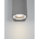 Gray Concrete Glass Diffuser LED GU10 2x7 Watt IP65 100-240 Volt Bulb Excluded Light Up & Down D: 8.6 W: 10 H: 18 cm 