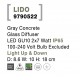 Gray Concrete Glass Diffuser LED GU10 2x7 Watt IP65 100-240 Volt Bulb Excluded Light Up & Down D: 8.6 W: 10 H: 18 cm 