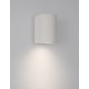 White Sandstone Glass Diffuser LED GU10 1x7 Watt IP65 100-240 Volt Bulb Excluded Light Down D: 8.6 W: 10 H: 12 cm 