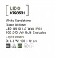 White Sandstone Glass Diffuser LED GU10 1x7 Watt IP65 100-240 Volt Bulb Excluded Light Down D: 8.6 W: 10 H: 12 cm 