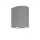 Gray Concrete Glass Diffuser LED GU10 1x7 Watt IP65 100-240 Volt Bulb Excluded Light Down D: 8.6 W: 10 H: 12 cm 