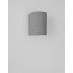 Gray Concrete Glass Diffuser LED GU10 1x7 Watt IP65 100-240 Volt Bulb Excluded Light Down D: 8.6 W: 10 H: 12 cm 