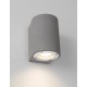 Gray Concrete Glass Diffuser LED GU10 1x7 Watt IP65 100-240 Volt Bulb Excluded Light Down D: 8.6 W: 10 H: 12 cm 