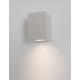 White Sandstone Glass Diffuser LED GU10 1x7 Watt IP65 100-240 Volt Bulb Excluded Light Down L: 8.6 W: 10 H: 12 cm 