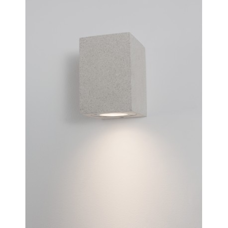 White Sandstone Glass Diffuser LED GU10 1x7 Watt IP65 100-240 Volt Bulb Excluded Light Down L: 8.6 W: 10 H: 12 cm 