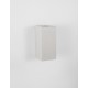 White Sandstone Glass Diffuser LED GU10 2x7 Watt IP65 100-240 Volt Bulb Excluded Light Up & Down L: 8.6 W: 10 H: 18 cm 