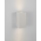 White Sandstone Glass Diffuser LED GU10 2x7 Watt IP65 100-240 Volt Bulb Excluded Light Up & Down L: 8.6 W: 10 H: 18 cm 