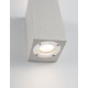 White Sandstone Glass Diffuser LED GU10 2x7 Watt IP65 100-240 Volt Bulb Excluded Light Up & Down L: 8.6 W: 10 H: 18 cm 