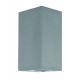 Gray Concrete Glass Diffuser LED GU10 2x7 Watt IP65 100-240 Volt Bulb Excluded Light Up & Down L: 8.6 W: 10 H: 18 cm 