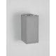 Gray Concrete Glass Diffuser LED GU10 2x7 Watt IP65 100-240 Volt Bulb Excluded Light Up & Down L: 8.6 W: 10 H: 18 cm 