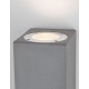 Gray Concrete Glass Diffuser LED GU10 2x7 Watt IP65 100-240 Volt Bulb Excluded Light Up & Down L: 8.6 W: 10 H: 18 cm 