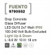 Gray Concrete Glass Diffuser LED GU10 2x7 Watt IP65 100-240 Volt Bulb Excluded Light Up & Down L: 8.6 W: 10 H: 18 cm 