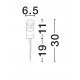 Sandy Black Aluminium LED 7 Watt 220-240 Volt 398Lm 2700K IP65 D: 6.5 H: 11 cm 