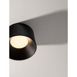 Sandy Black Aluminium & Steel LED 24 Watt 220-240Volt 1268Lm 3000K IP20 D: 35 H: 22 cm 