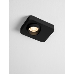 Black Aluminium & Steel Fingerprint Resistant Paint LED 9 Watt 220-240 Volt 717Lm 3000K IP20 L: 14 W: 11 H: 5 cm 