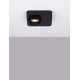Black Aluminium & Steel Fingerprint Resistant Paint LED 9 Watt 220-240 Volt 717Lm 3000K IP20 L: 14 W: 11 H: 5 cm 