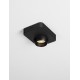 Black Aluminium & Steel Fingerprint Resistant Paint LED 9 Watt 220-240 Volt 717Lm 3000K IP20 L: 14 W: 11 H: 5 cm 