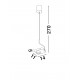 Touch Dimmable White Aluminium & Steel Fingerprint Resistant Paint LED 9 Watt 220-240 Volt 717Lm 3000K IP20 L: 14 W: 11 H: 2