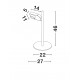 Touch Dimmable White Aluminium & Steel Fingerprint Resistant Paint LED 9 Watt 220-240 Volt 717Lm 3000K IP20 L: 27 W: 22 H: 4