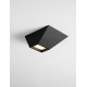 Sandy Black Aluminium & Steel LED 9 Watt 220-240Volt 444Lm 3000K IP20 L: 15 W: 15 H: 6.5 cm 