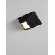 Sandy Black Aluminium & Steel LED 9 Watt 220-240Volt 444Lm 3000K IP20 L: 15 W: 15 H: 6.5 cm 