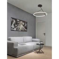 Semi-flush lamp Sand Black 27W Dimmable D60 H 46 