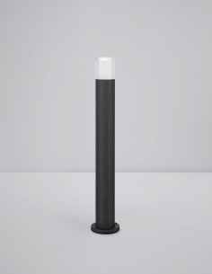 Sandy Black Aluminium Clear & White Acrylic 8 Watt 937Lm 3000K 220-240 Volt IP65 Beam Angle 120 O IP65 D: 9 H: 80 cm 2