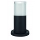 Sandy Black Aluminium Clear & White Acrylic LED 8 Watt 937Lm 3000K 220-240 Volt IP65 Beam Angle 120O IP65 D: 9 H: 20 cm 