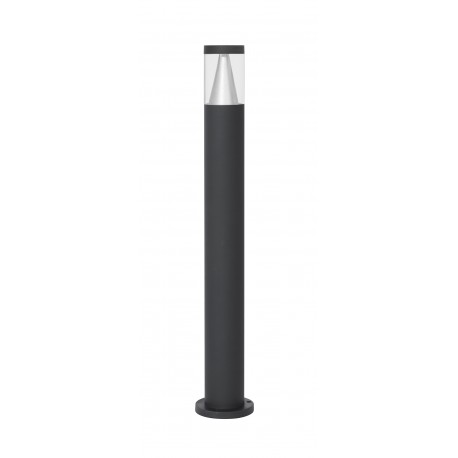 Sandy Black Aluminium Silver Aluminium & Clear Acrylic LED 8 Watt 937Lm 3000K 220-240 Volt Beam Angle 120O IP65 D: 9 H: 83 cm 