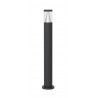 Sandy Black Aluminium Silver Aluminium & Clear Acrylic LED 8 Watt 937Lm 3000K 220-240 Volt Beam Angle 120O IP65 D: 9 H: 83 cm